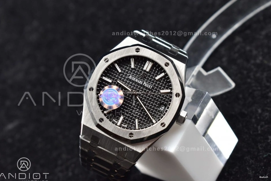 APSF 41mm Bracelet 15500 Dial Super on Black 1:1 A4302 SS SS Clone Oak Best Royal Edition Textured 1106